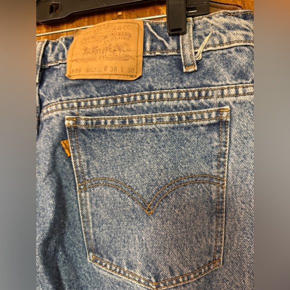 Vintage 1996 Levi’s Orange tab 505 straight leg denim size 38x30 - Picture 5 of 7